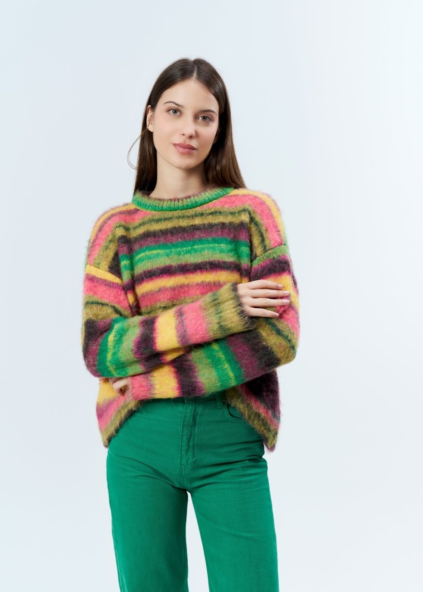 Gaiia Colourful Striped Sweater - GAIIA